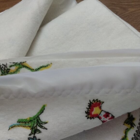 Vintage Baby Blanket White "Mini Bear" by Bunny Esmond NEW IN PACKAGE 36"x50" - Picture 14 of 16